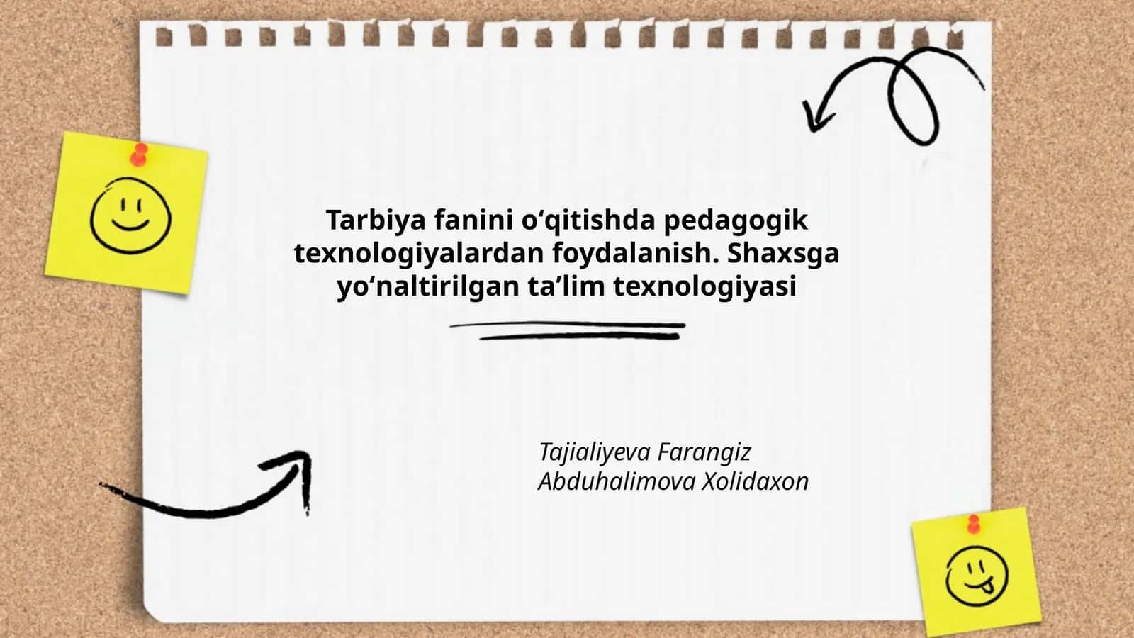 Shaxsga yoʻnaltirilgan taʼlim texnologiyasi 1
