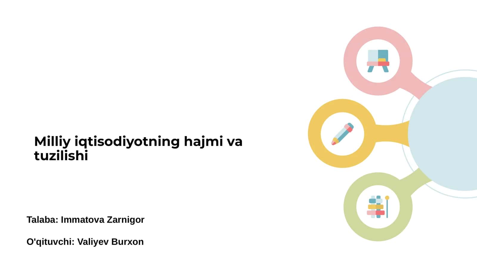 Milliy iqtisodiyotning hajmi va tuzilishi 1