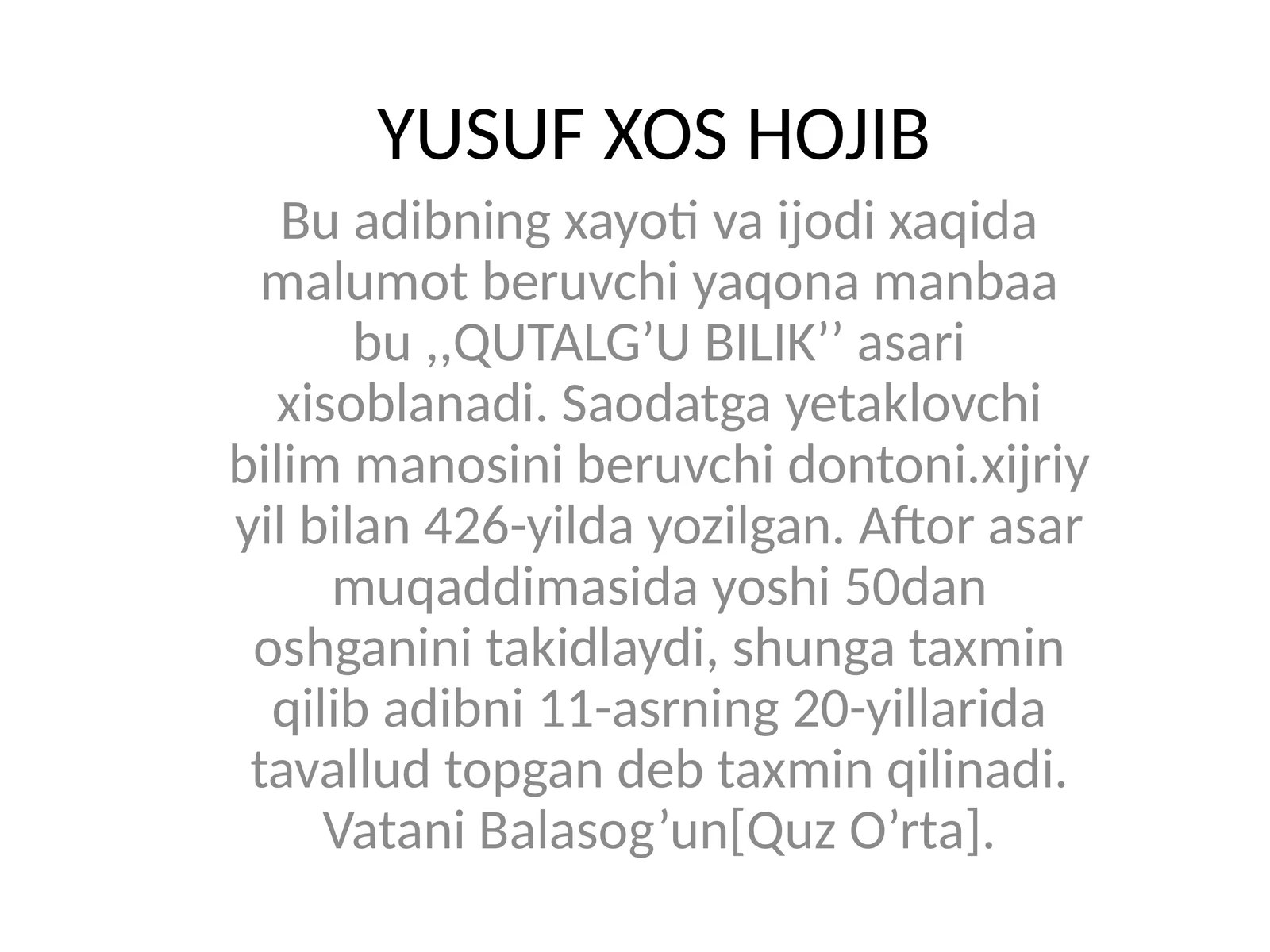 QUTALG’U BILIK 1