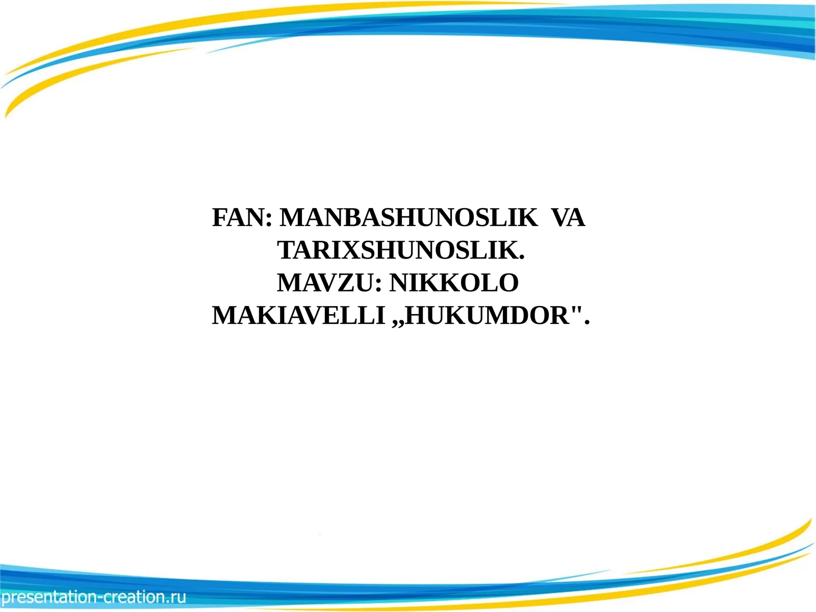 NIKKOLO  MAKIAVELLI ,,HUKUMDOR. 1