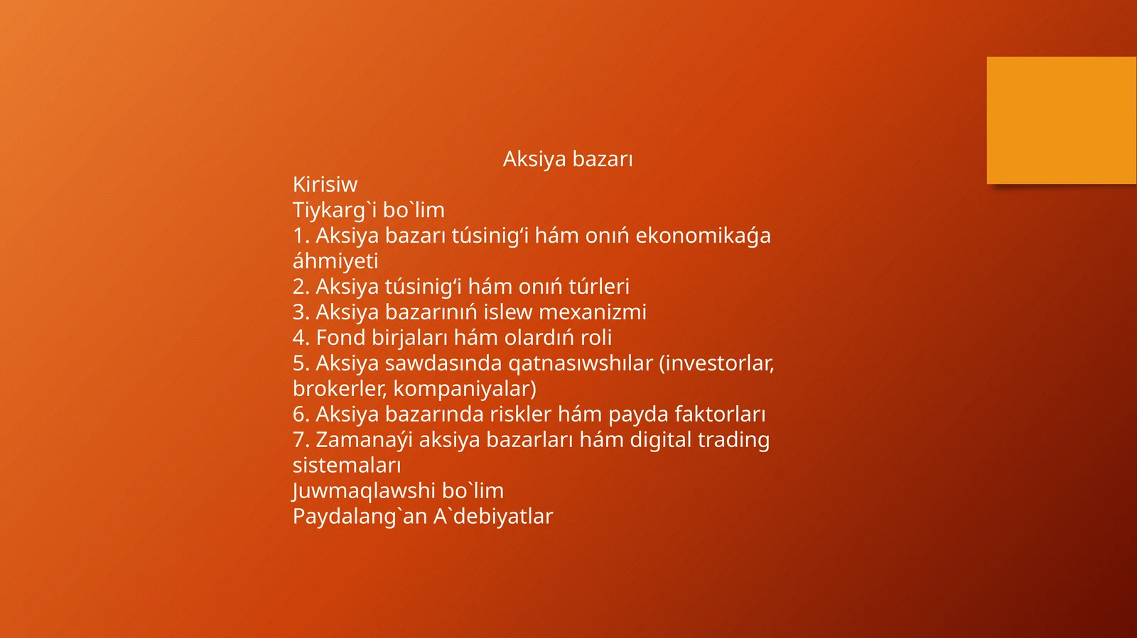 Aksiya bazarı 1