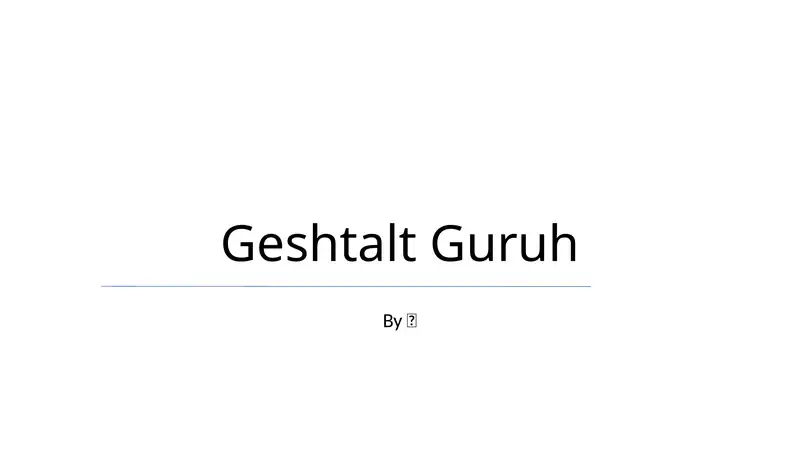 Gestalt Guruh 1