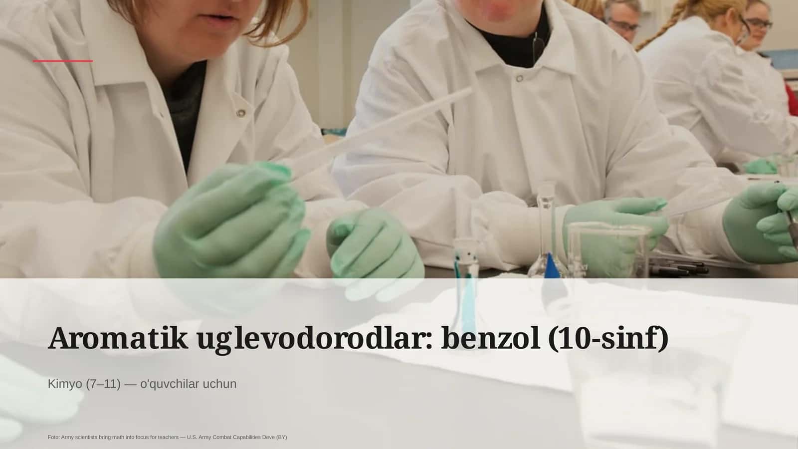 Aromatik uglevodorodlar: benzol (10-sinf) 1