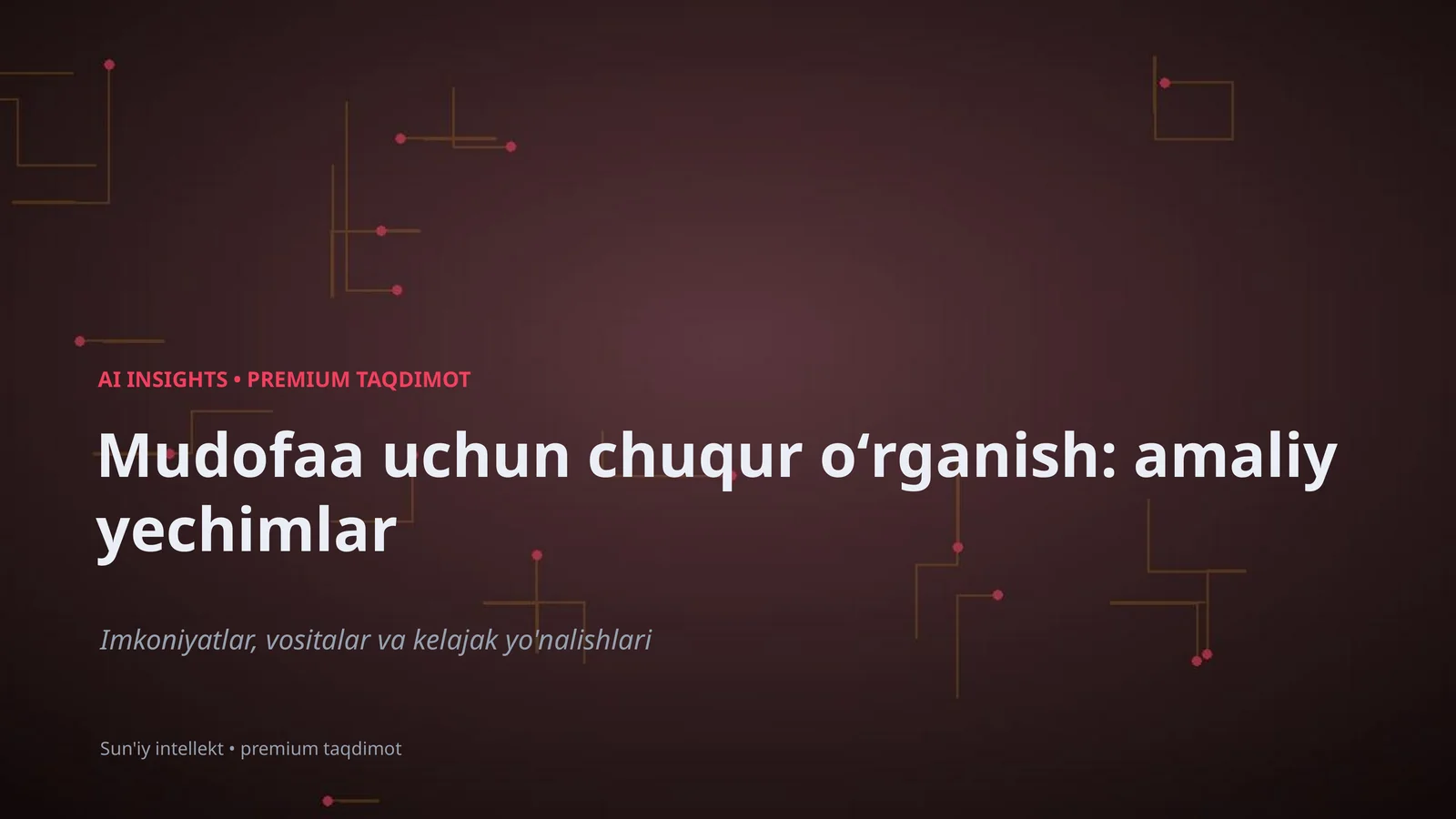 AI INSIGHTS • PREMIUM TAQDIMOT 1