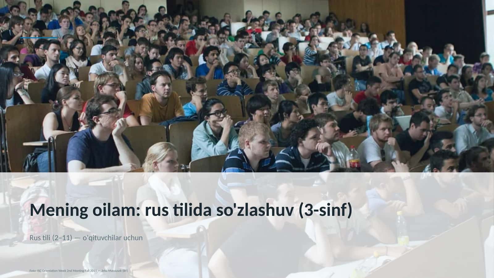 Mening oilam: rus tilida so'zlashuv (3-sinf) 1
