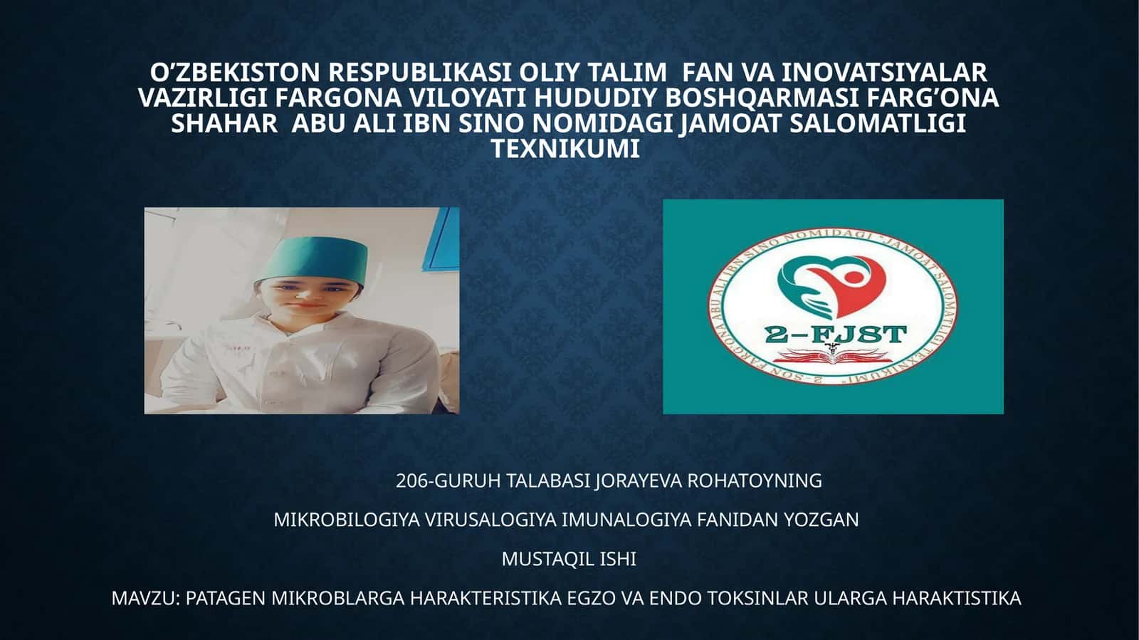 PATAGEN MIKROBLARGA HARAKTERISTIKA EGZO VA ENDO TOKSINLAR ULARGA HARAKTISTIKA 1