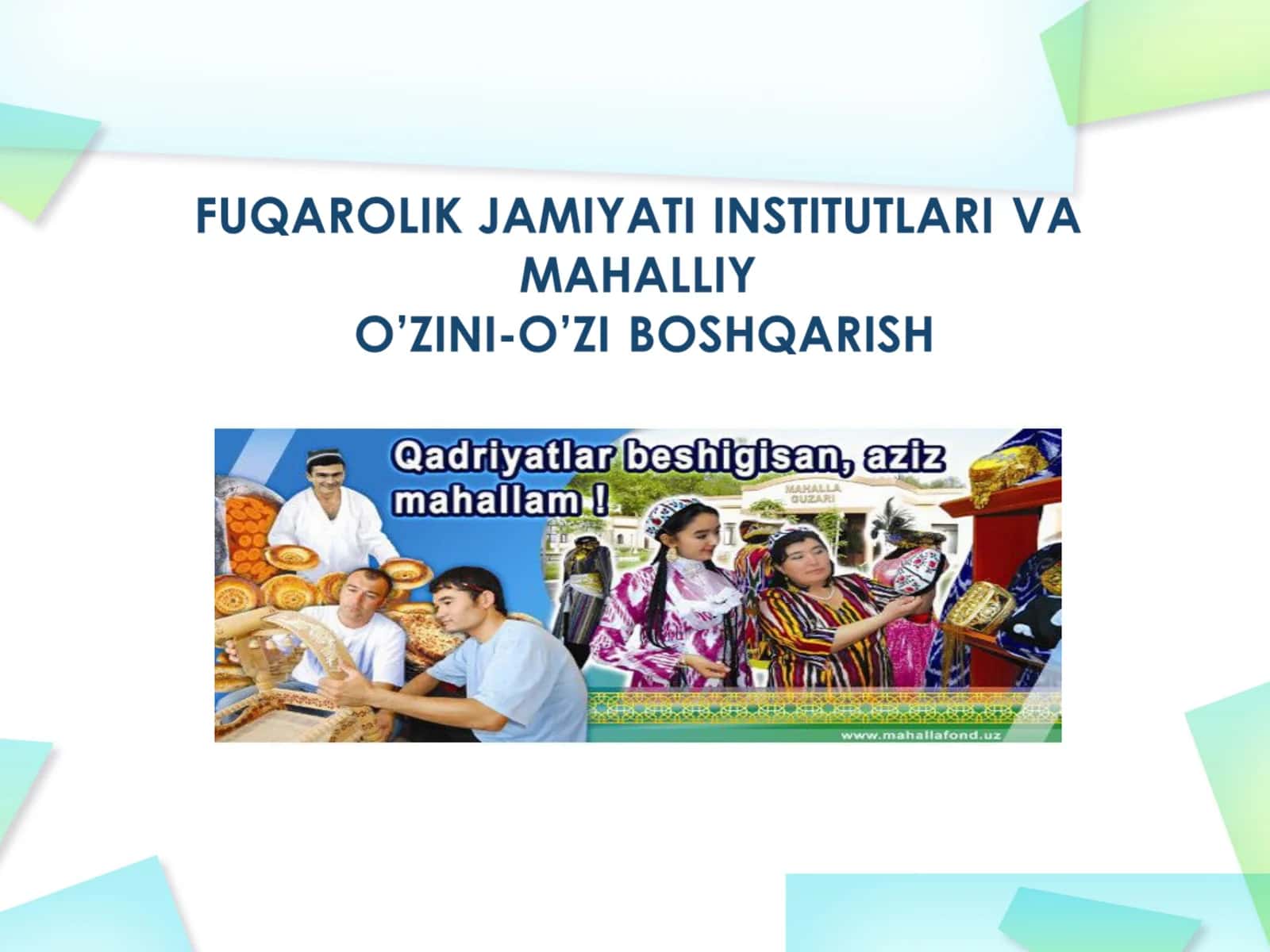 O'zini-O'zi boshqarish organlari 1