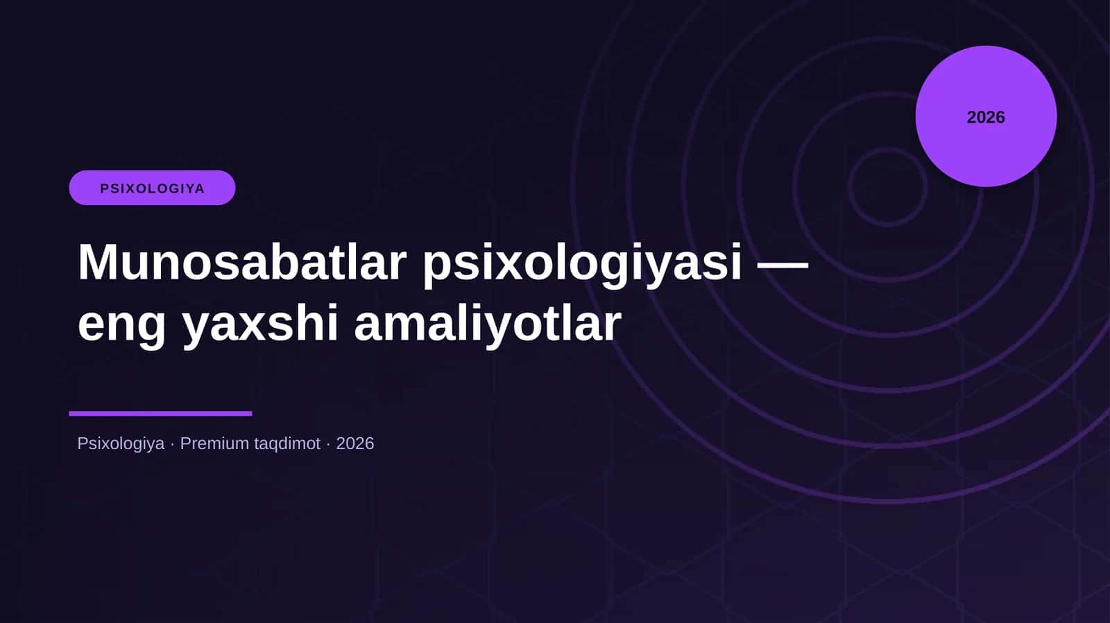 Munosabatlar psixologiyasi — eng yaxshi amaliyotlar 1