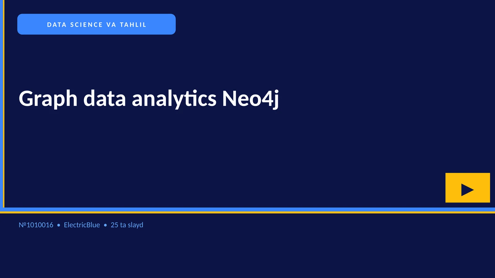 Graph data analytics Neo4j 1