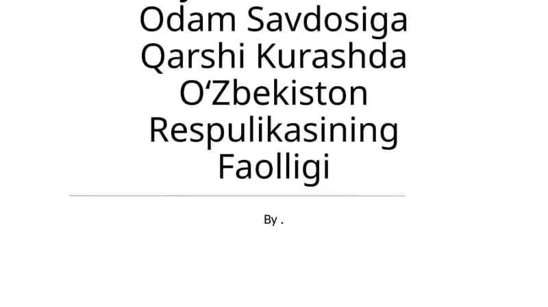 Xavsizlik Masalalari Terorizmlik Giyohvandlik Va Odam Savdosiga Qarshi Kurashda O‘Zbekiston Respulikasining Faolligi 1