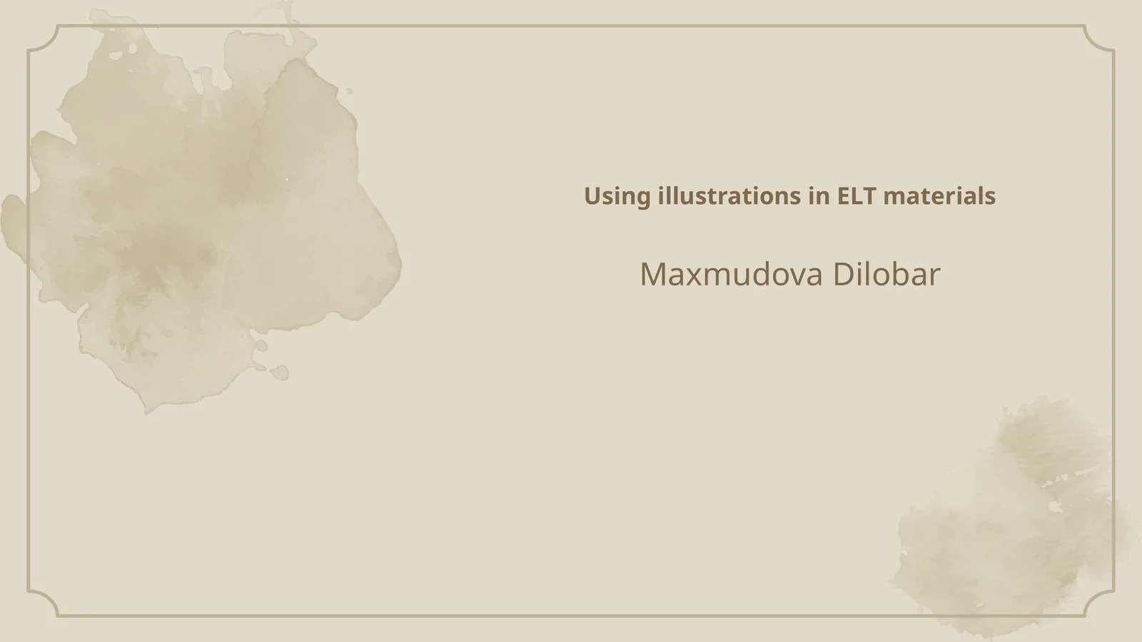Using illustrations in ELT materials 1