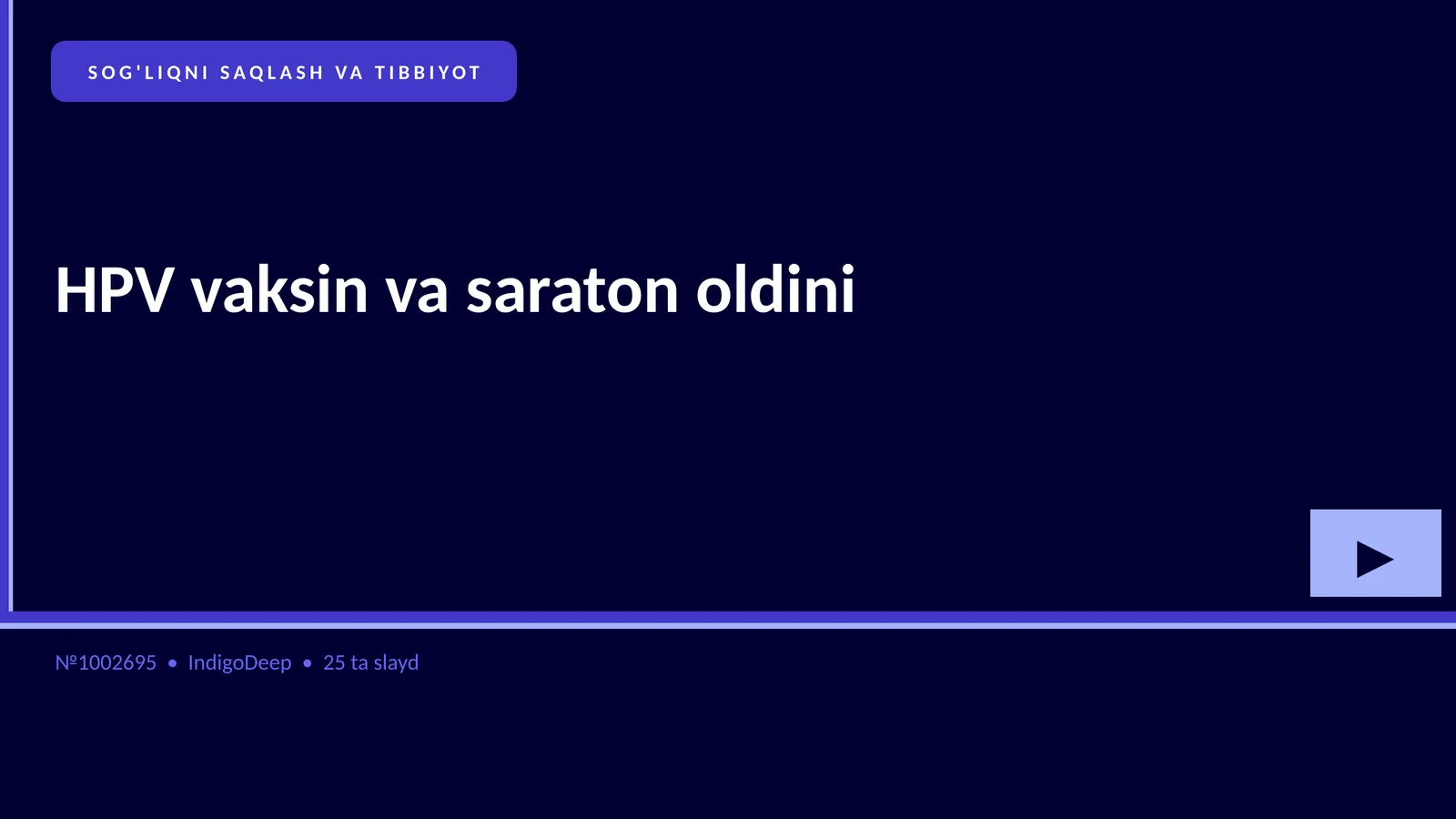 HPV vaksin va saraton oldini 1