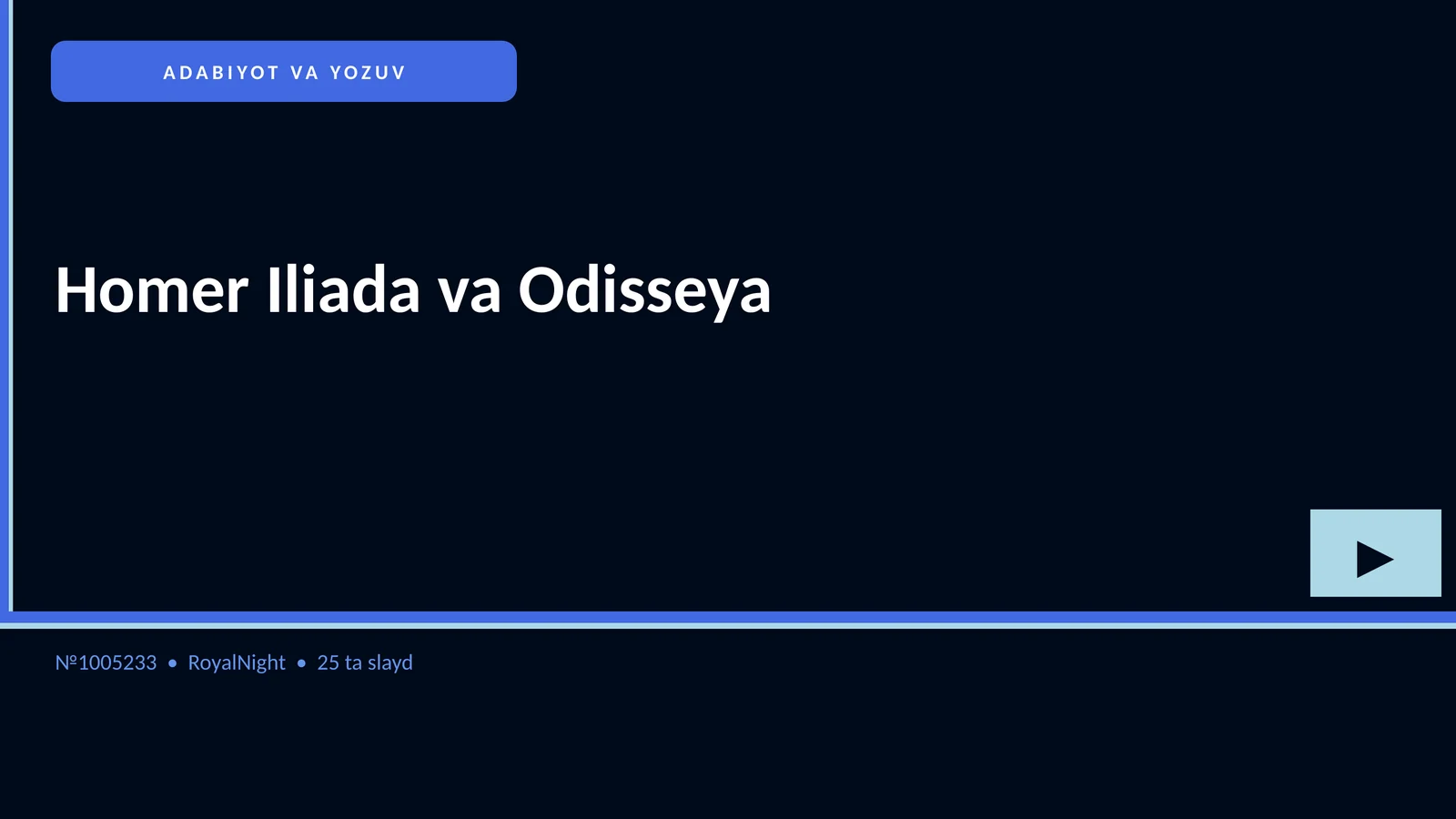 Homer Iliada va Odisseya 1