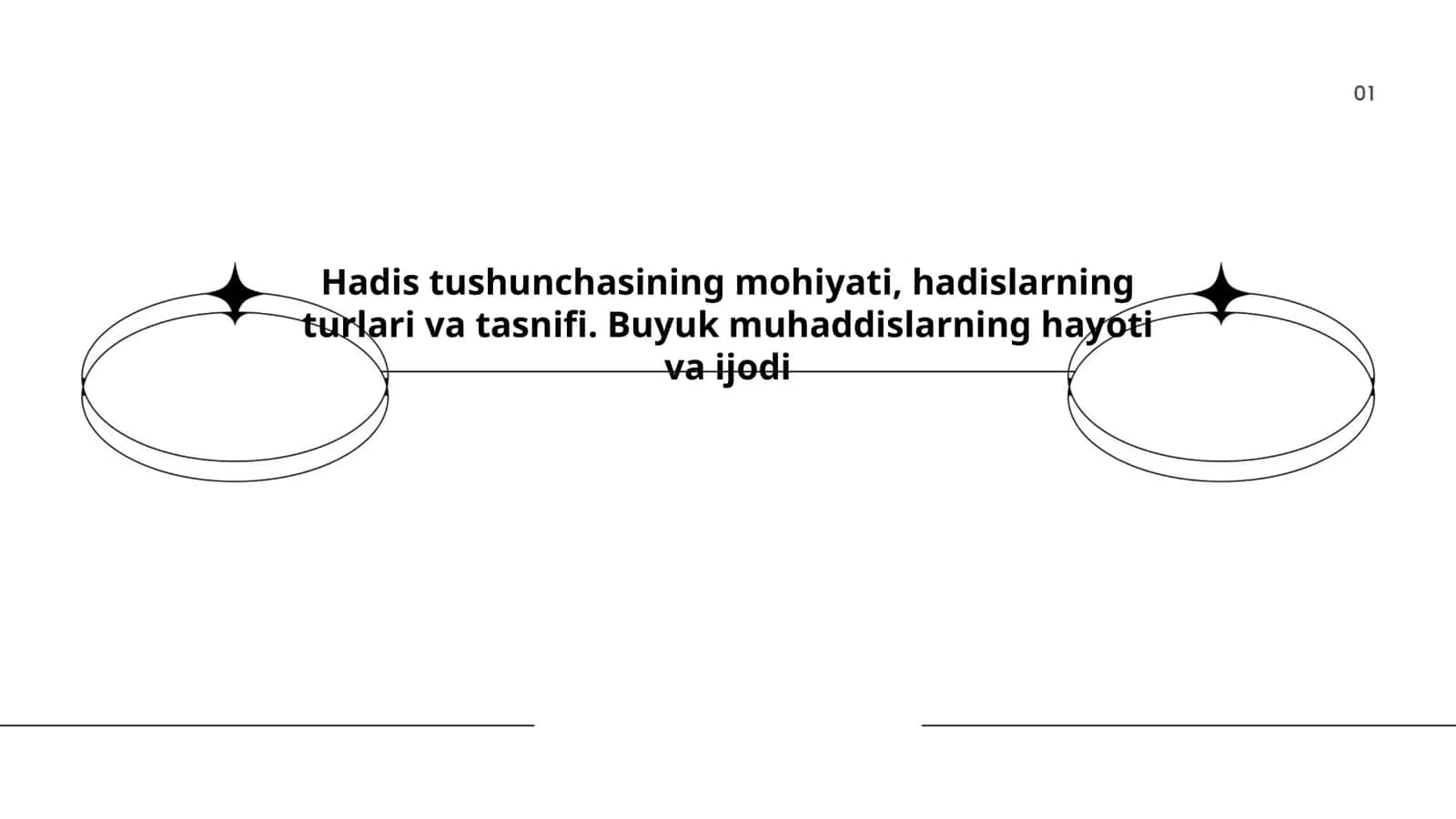 Hadis tushunchasining mohiyati, hadislarning turlari va tasnifi. Buyuk muhaddislarning hayoti va ijodi 1