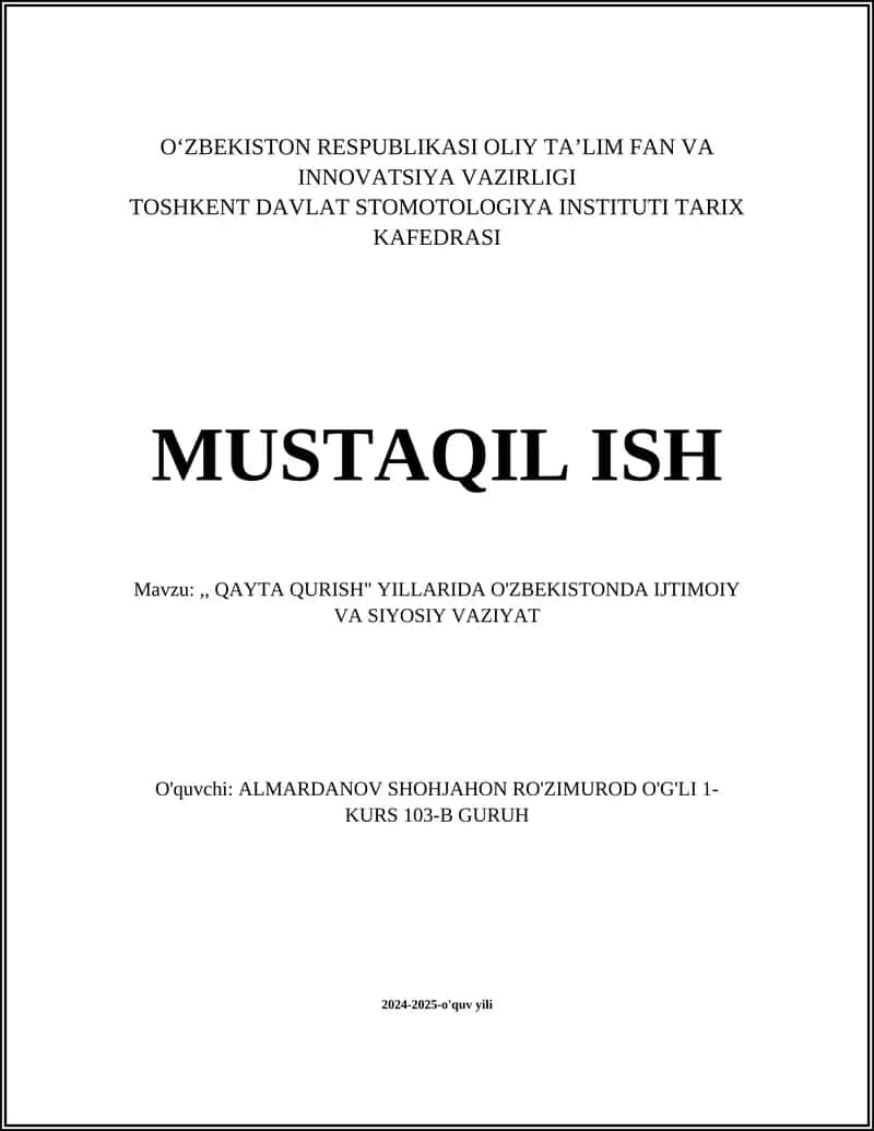 QAYTA QURISH 1