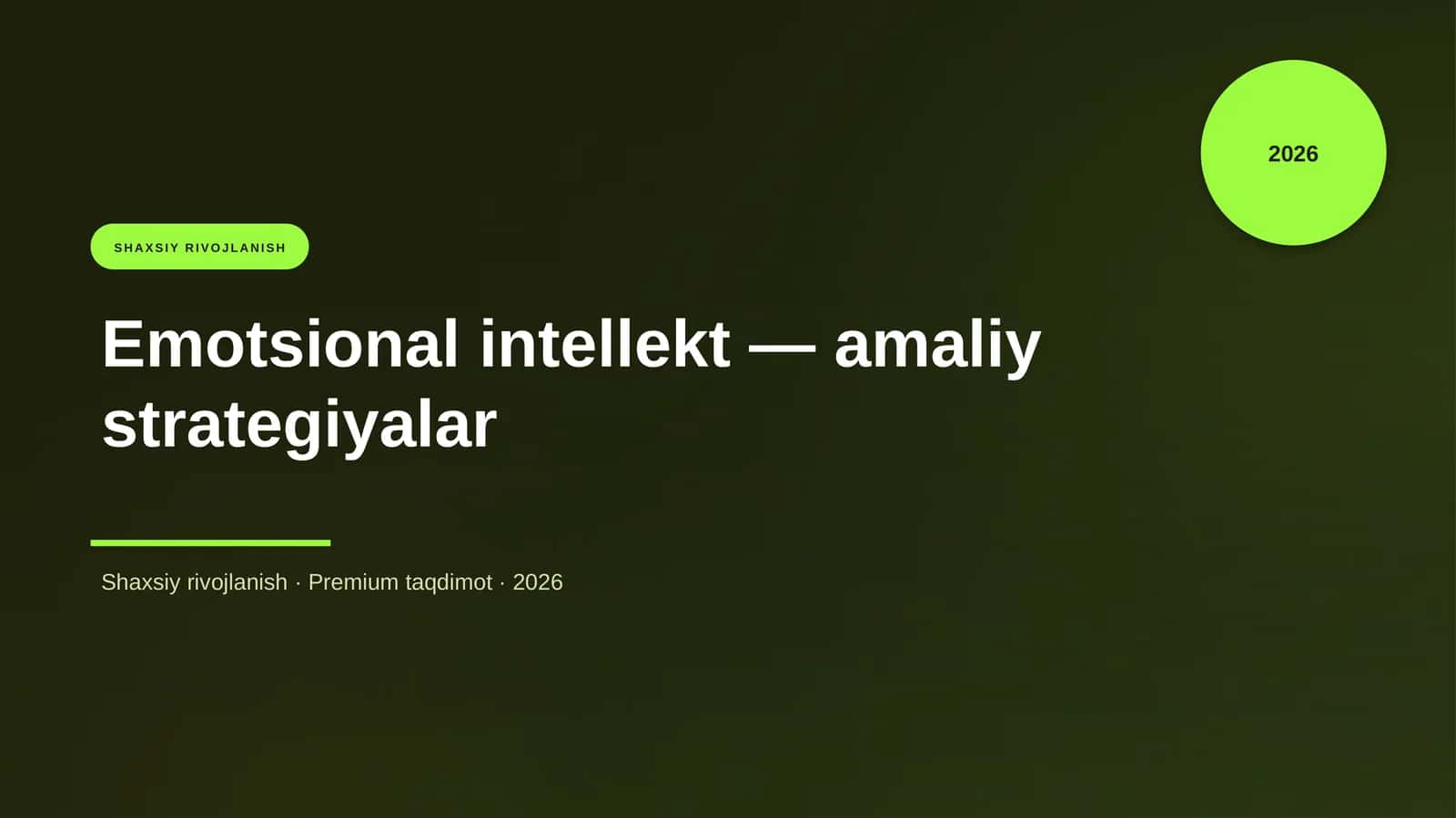 Emotsional intellekt — amaliy strategiyalar 1