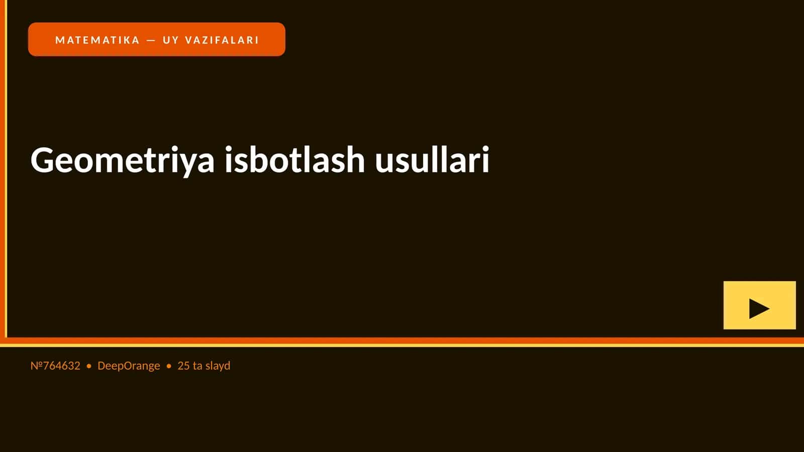 Geometriya isbotlash usullari 1