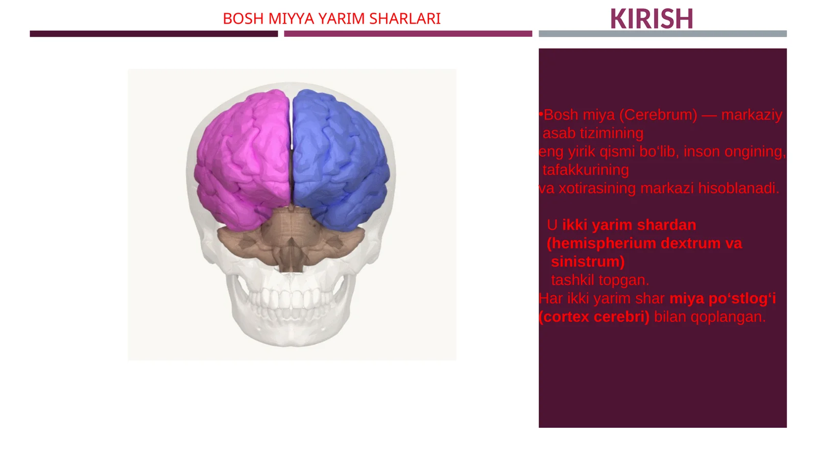 BOSH MIYA YARIM SHARLARI 1