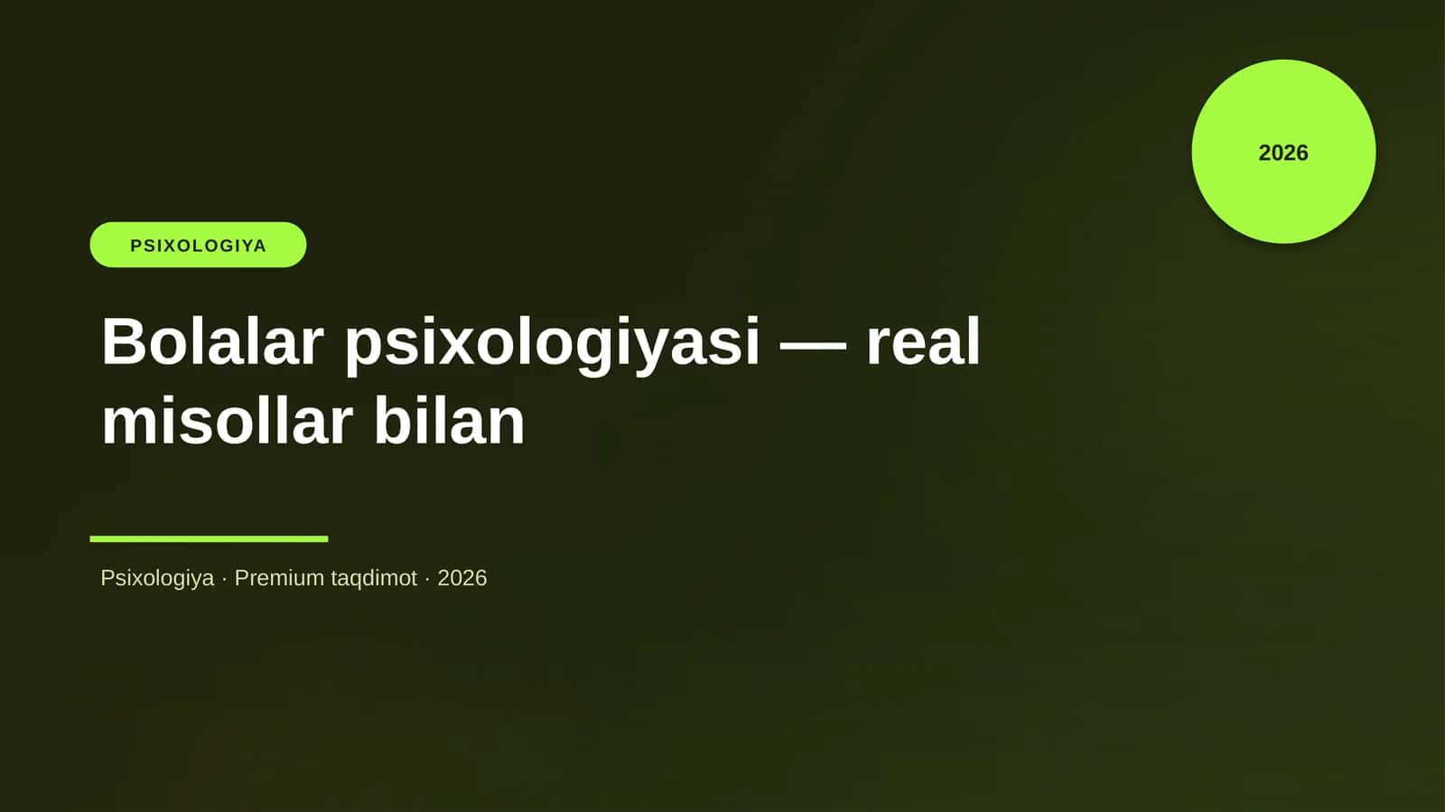 Bolalar psixologiyasi — real misollar bilan 1