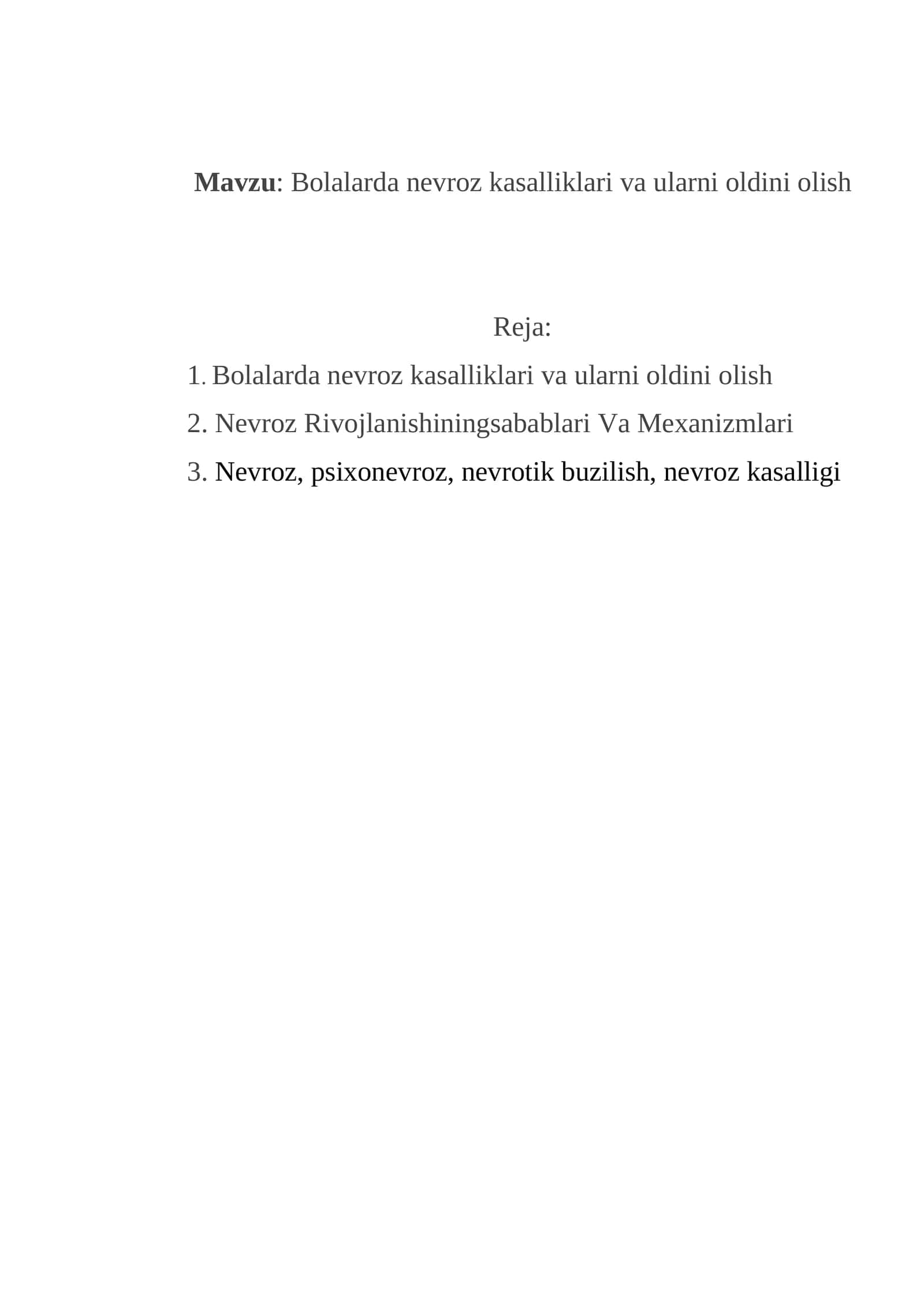 Bolalarda nevroz kasalliklari va ularni oldini olish 1