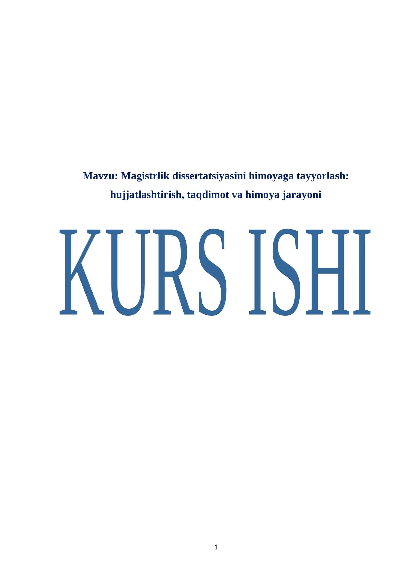 Magistrlik dissertatsiyasini himoyaga tayyorlash: hujjatlashtirish, taqdimot va himoya jarayoni 1