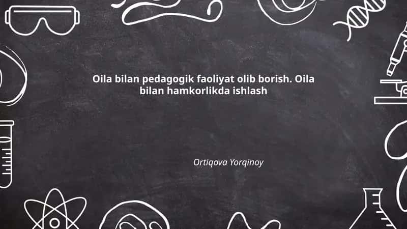 Oila va Pedagogik Faoliyatning Nazariy Asoslari 1