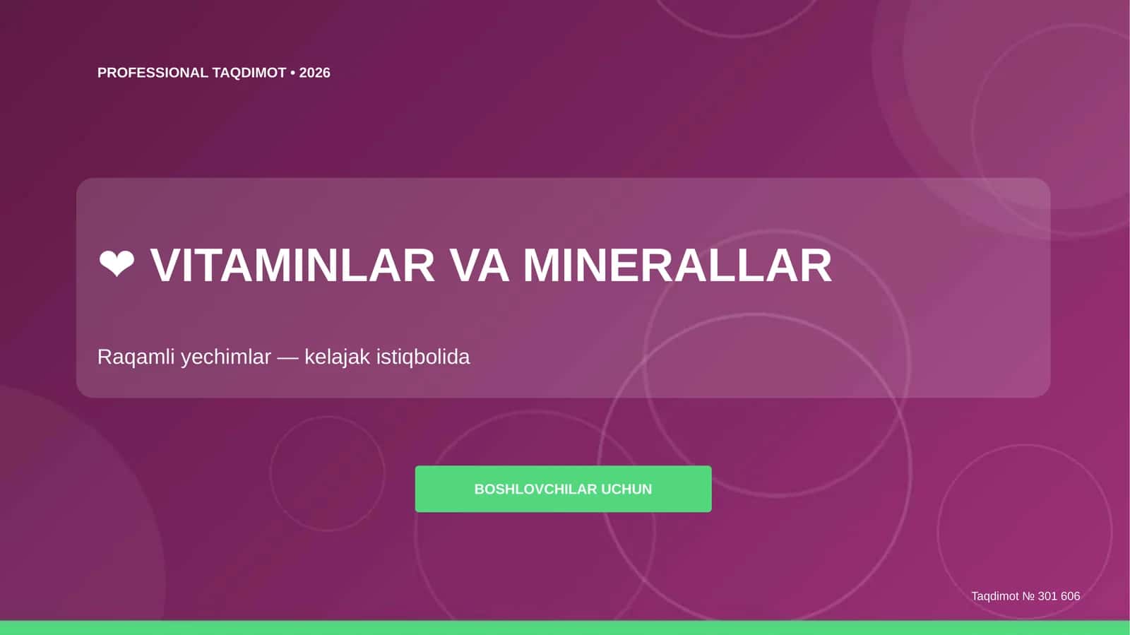 VITAMINLAR VA MINERALLAR 2
