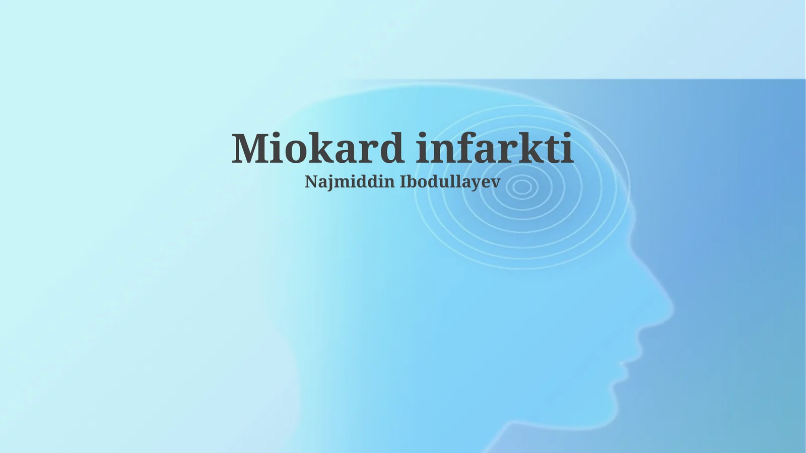 Miokard infarkti 1