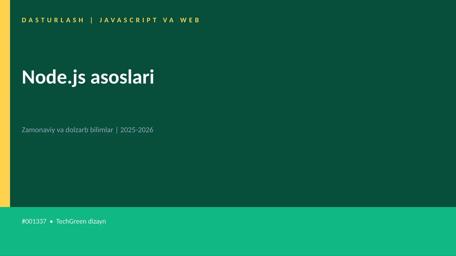 Node.js asoslari 1