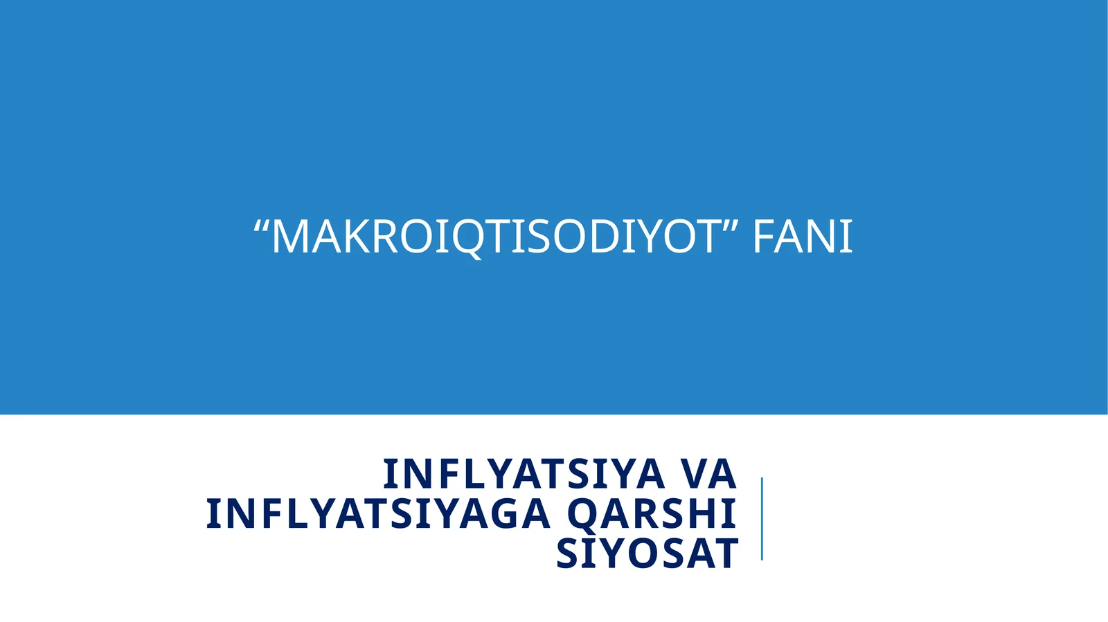 MAKROIQTISODIYOT 1