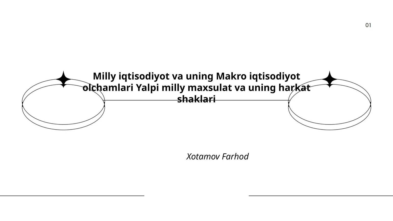Milly iqtisodiyot va uning Makro iqtisodiyot olchamlari Yalpi milly maxsulat va uning harkat shaklari 1