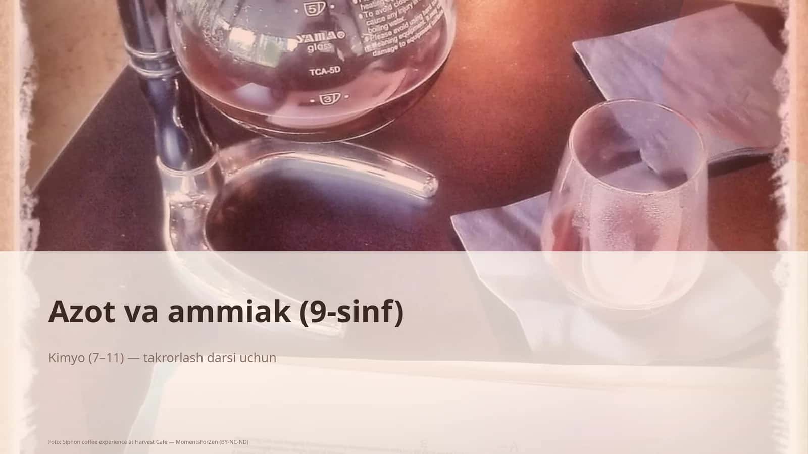 Azot va ammiak (9-sinf) 1