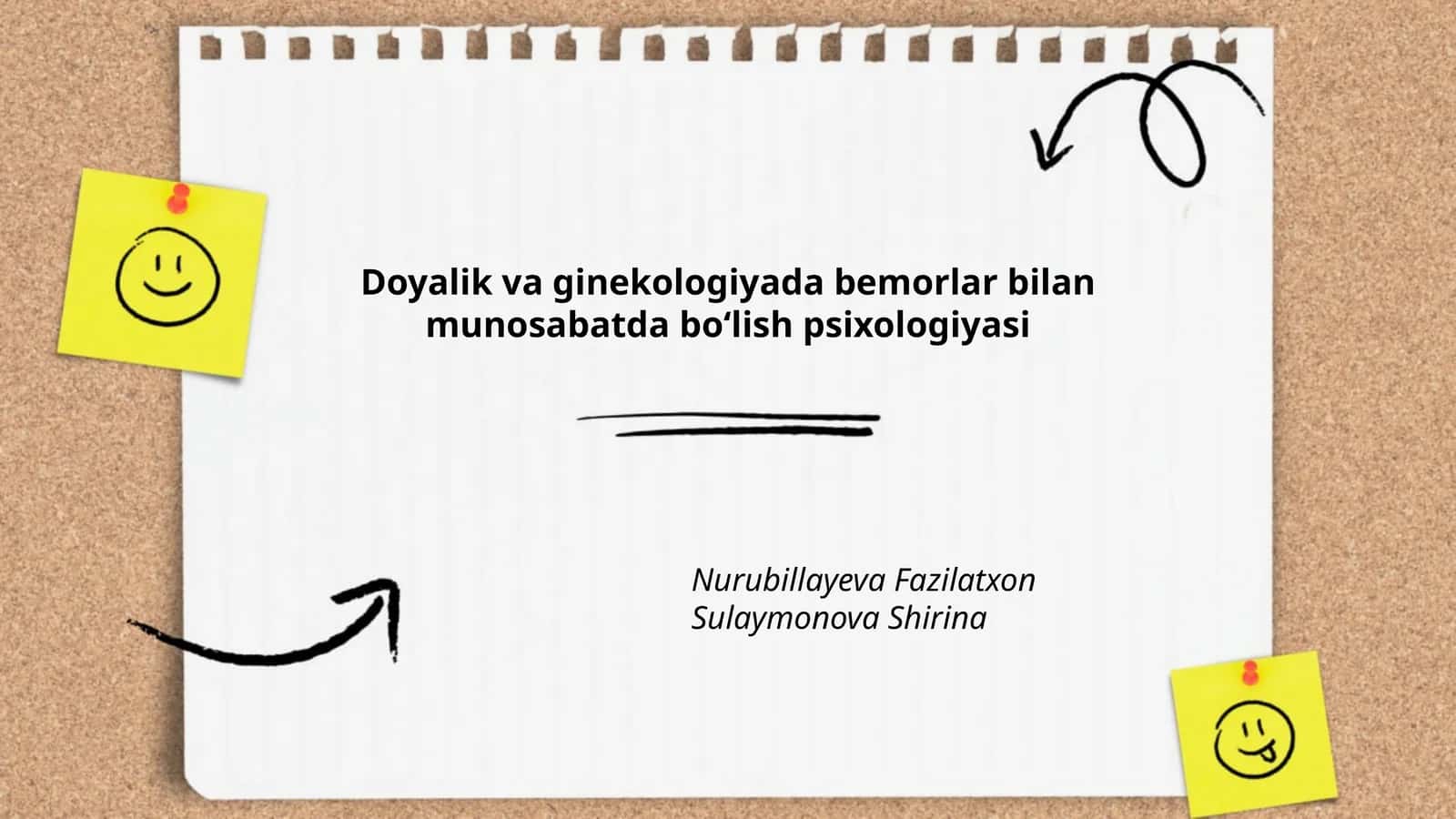 Doyalik va ginekologiyada bemorlar bilan munosabatda boʻlish psixologiyasi 1