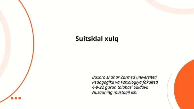 Suitsidal xulq 1