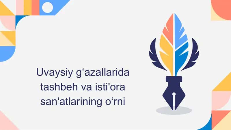 Uvaysiy gʻazallarida tashbeh va isti'ora san'atlari 1