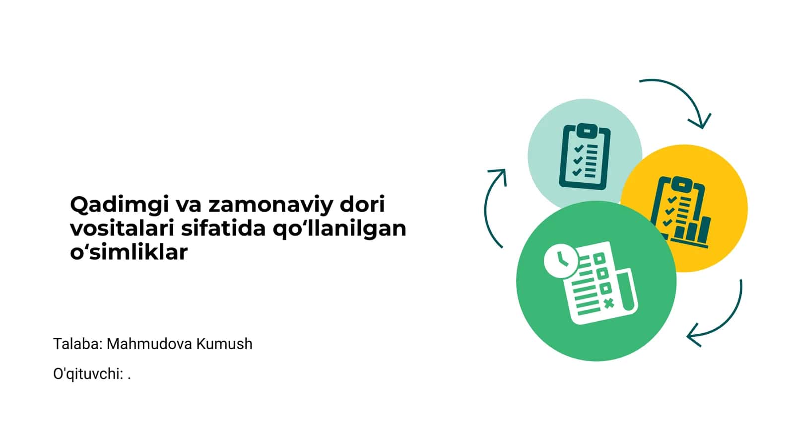 Qadimgi va zamonaviy dori vositalari sifatida qoʻllanilgan oʻsimliklar 1