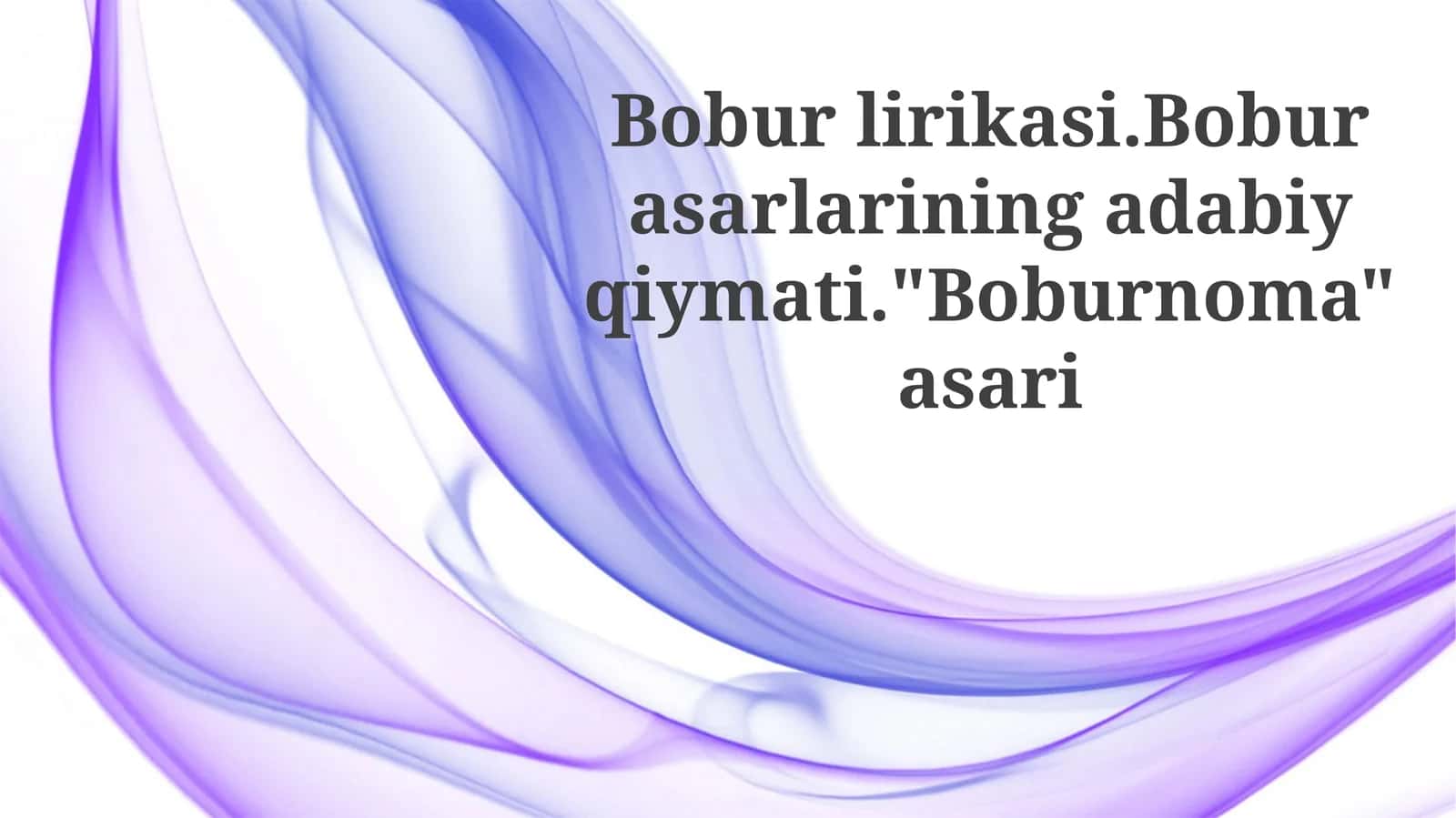 Boburnoma 1