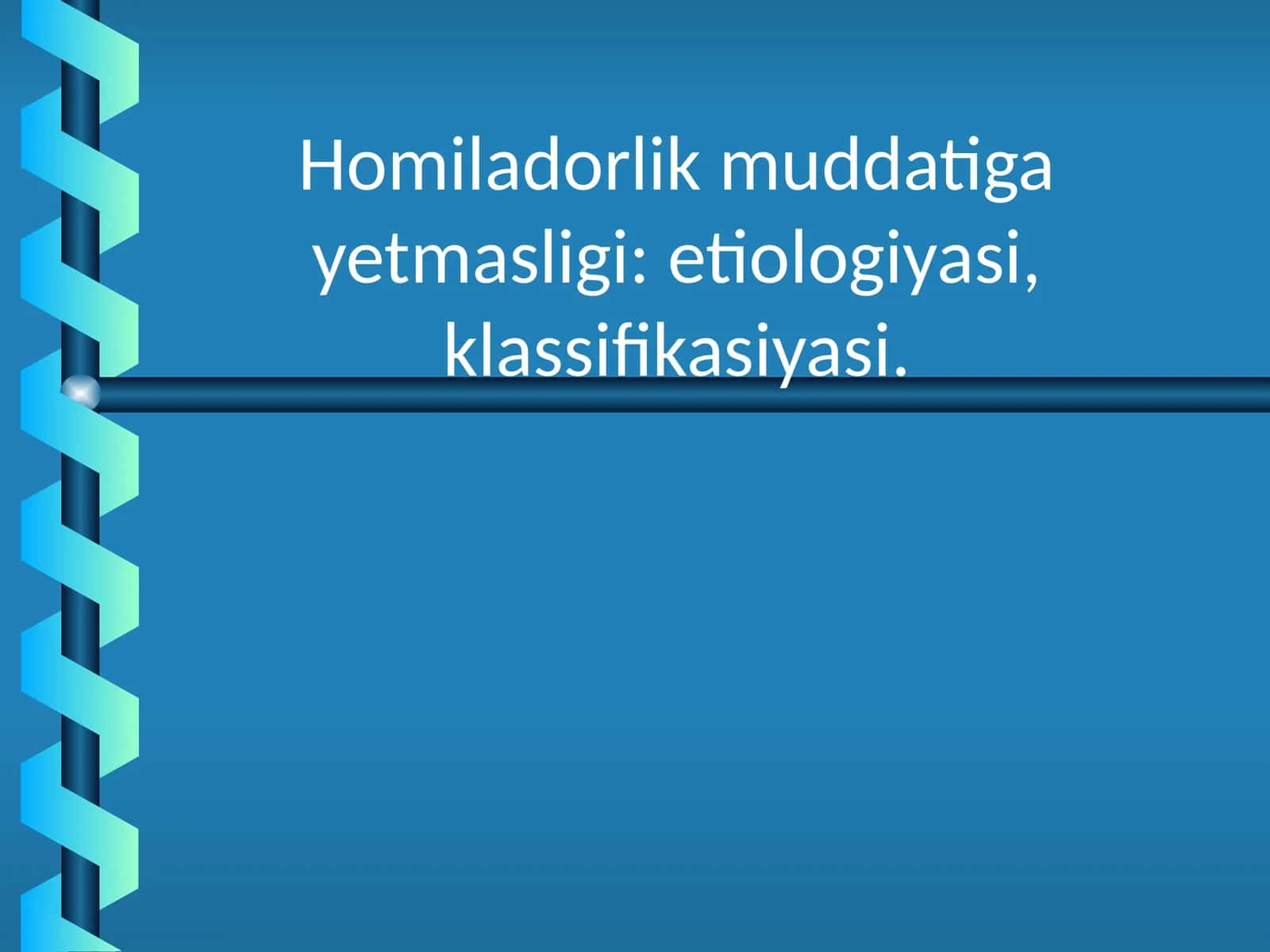 Homiladorlik muddatiga yetmasligi: etiologiyasi, klassifikasiyasi 1