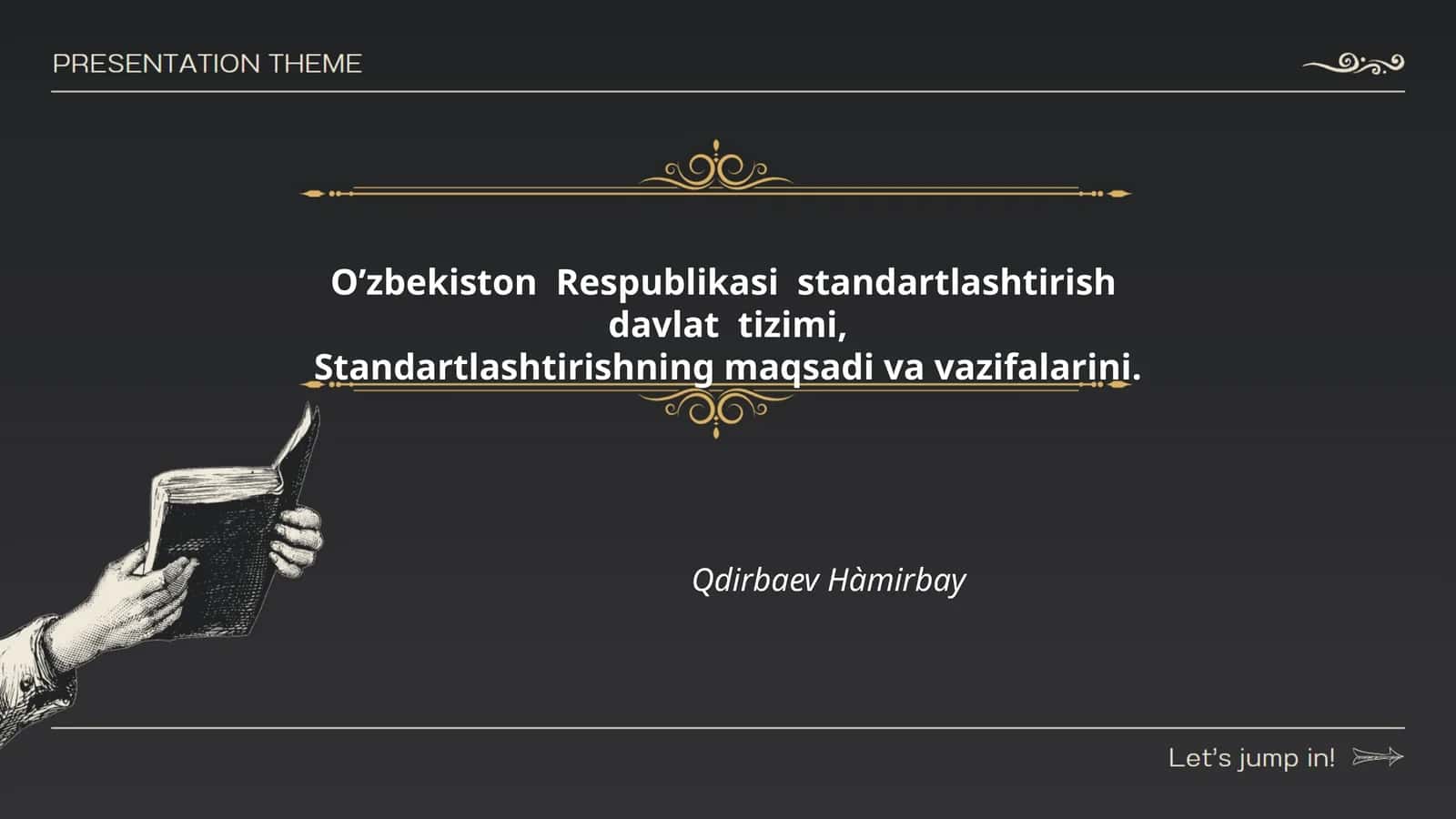 O’zbekiston Respublikasi standartlashtirish davlat tizimi 1