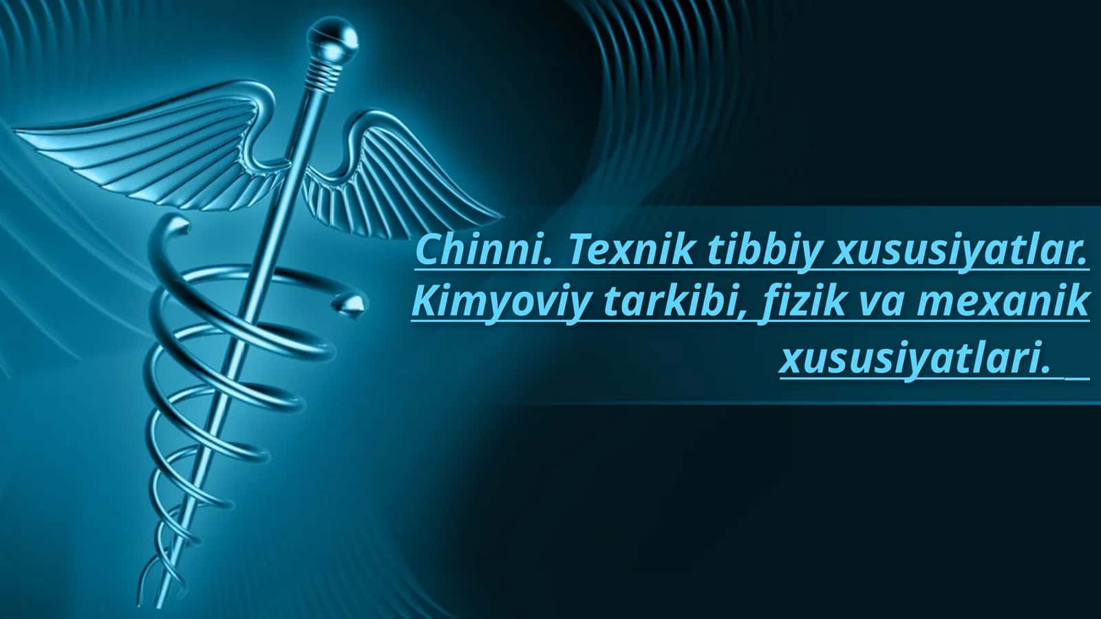 Chinni.Texnik va tibbiy xususiyatlar 1