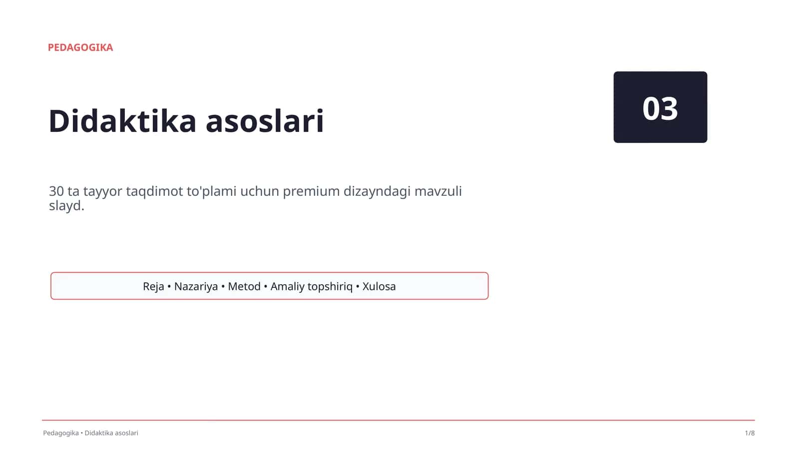 Didaktika asoslari 1