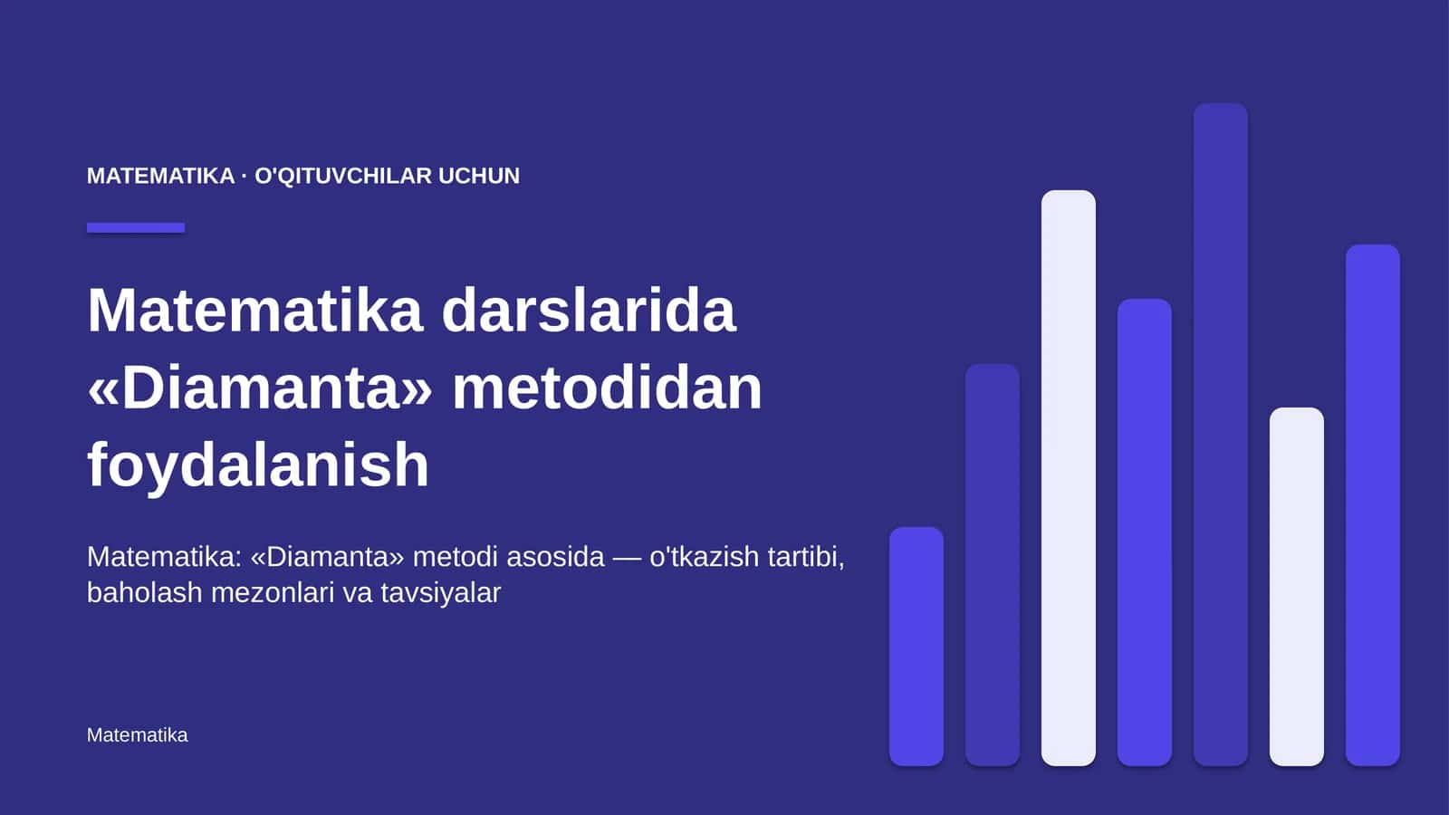 matematika darslarida diamanta metodidan foydalanish 5614 1