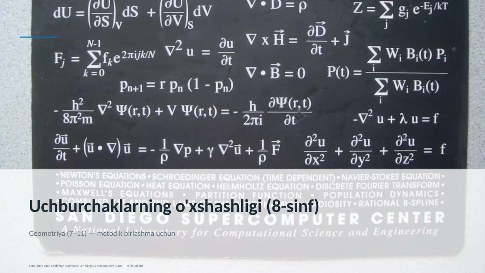 Uchburchaklarning o'xshashligi (8-sinf) 1