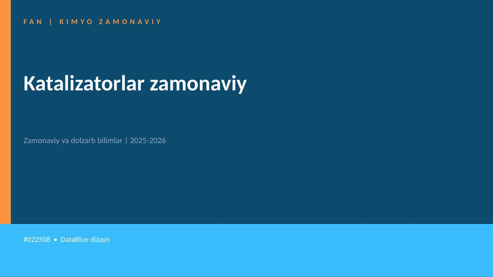 KIMYO ZAMONAVIY 1