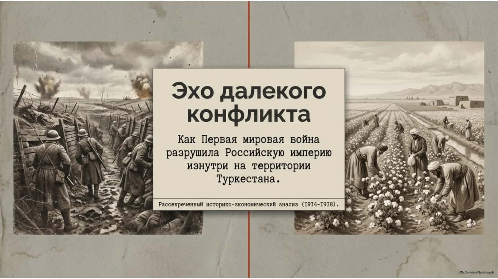 Туркестан и Первая мировая война 1