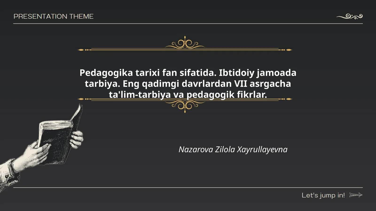 Ibtidoiy jamoada tarbiya 1