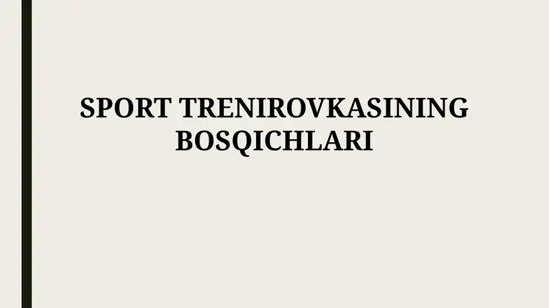SPORT TRENIROVKASINING BOSQICHLARI 1