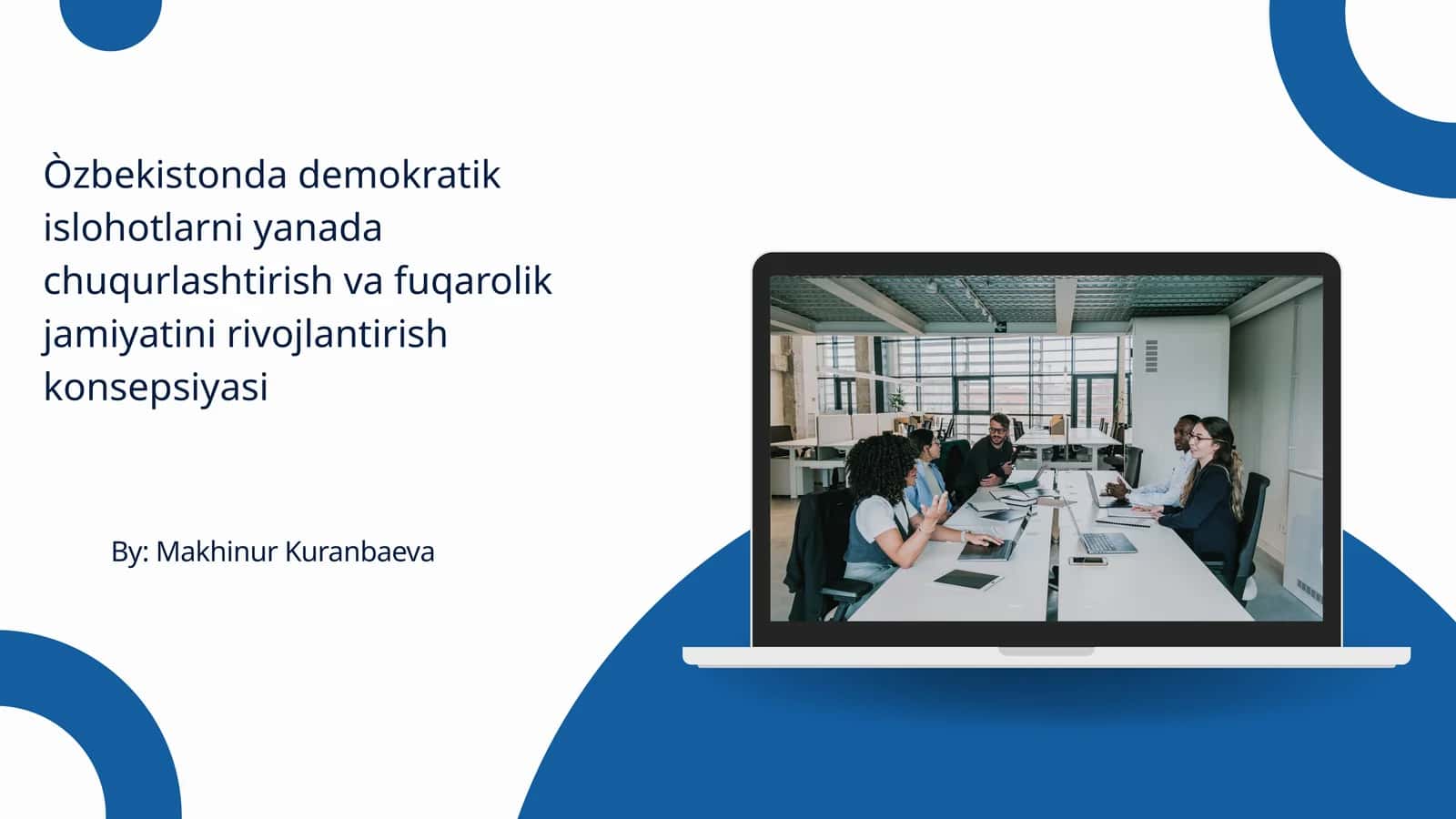 Oʻzbekistonda demokratik islohotlarni yanada chuqurlashtirish va fuqarolik jamiyatini rivojlantirish konsepsiyasi 1