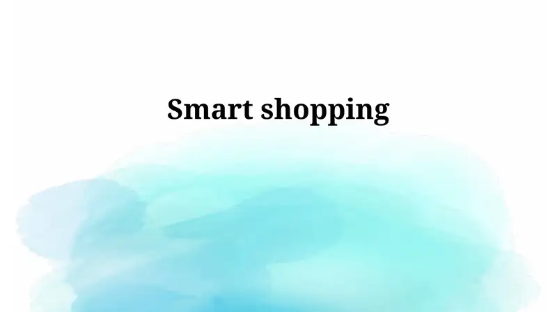 Smart shopping 1