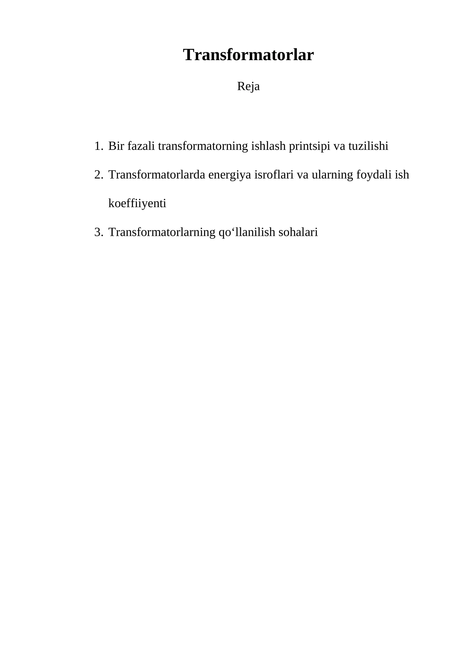 Transformatorlar 1